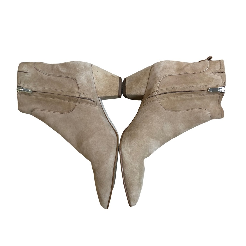 Sam Edelman Karlee Camel Suede Ankle Boots 8 1/2 - Picture 2 of 12